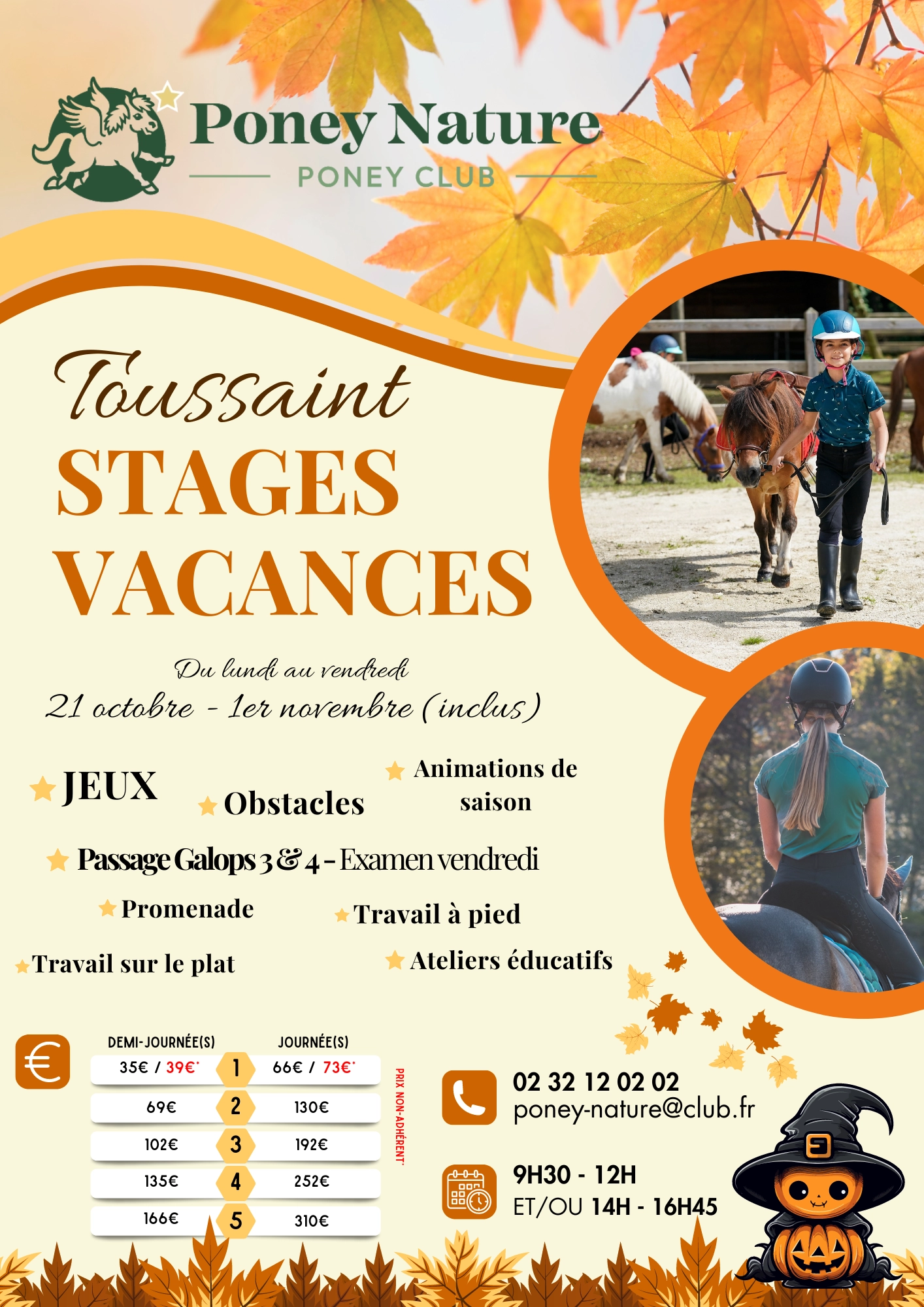 stages toussaint